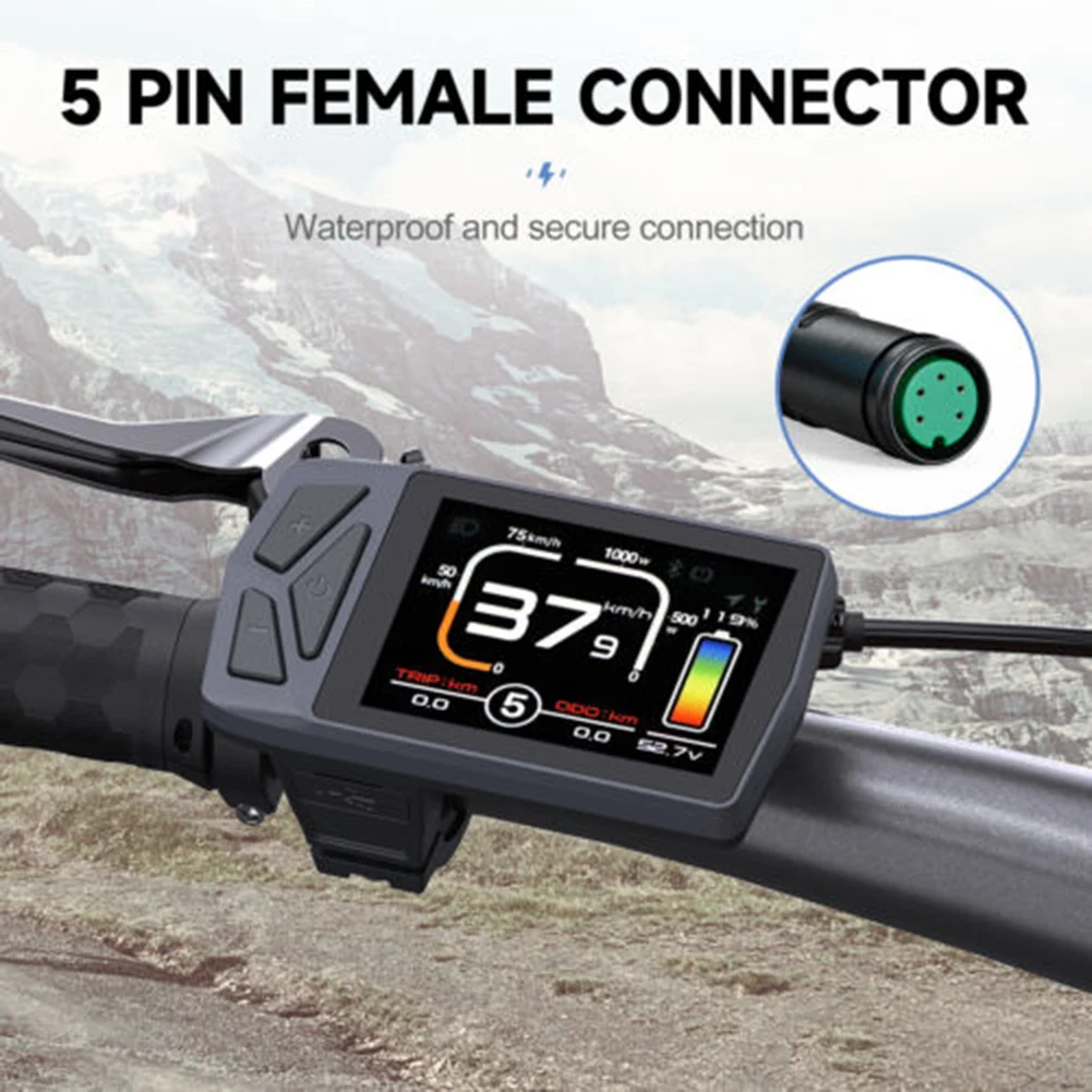 

Convenient B02N Color Display for BAFANG BBS01 02 BBSHD Wheel Hub Motor Support Bluetooth and Navigation Features