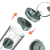 400ML Shaker Bottle with Ball BPA Free Plastic Protein Shakes Leakproof for Powder Workout Gym Sport 2