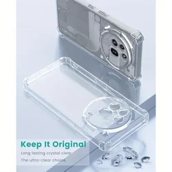 Luxury Silicone Airbag Transparent TPU Shockproof Bumper Case for Nothing Phone (3) (Clear)