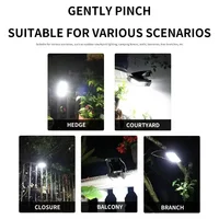 Nouveau 2/1 pièces Clip sur les lumières solaires extérieures étanche 58 LED détection de mouvement USB charge lampe de clôture pour jardin cour Patio 3