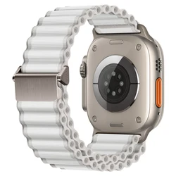 Durable Alpine Loop Nylon Strap - 44mm 45mm 46mm 49mm (White)