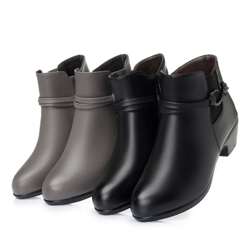 Women's Booties Winter 2026 New Genuine Leather Wool Warm Ankle Boots Women Large Size 41 42 43 Gray Dress Boots Women - AliExpress 322 Women's Booties Winter 2026 New Genuine Leather Wool Warm Ankle Boots Women Large Size 41 42 43 Gray Dress Boots Women - AliExpress 322