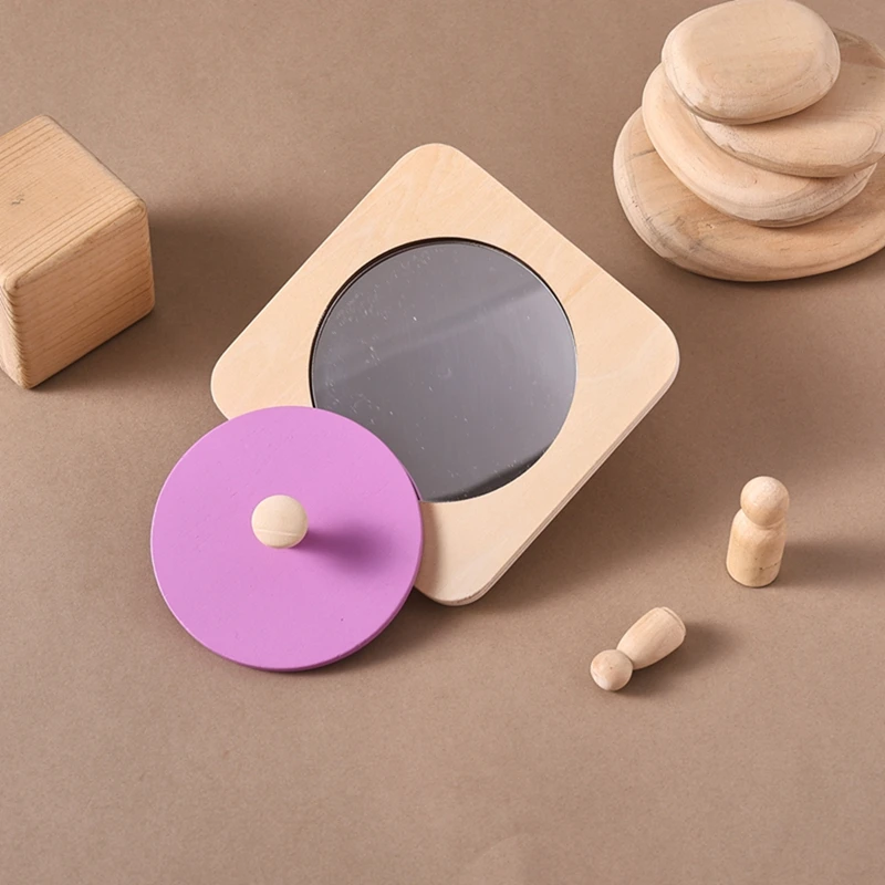 Baby Montessori Spiegel Puzzle Holz Spielzeug Beschäftigt Bord Kinder Frühe Pädagogische Sinnes Spielzeug Für Kleinkind Vorschule Lehrmittel – Detail 23