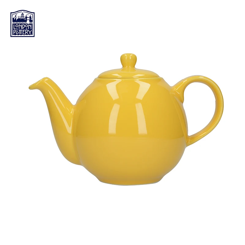 London Pottery Globe Series 2 Cup Teapot Yellow British Ceramic 500ml