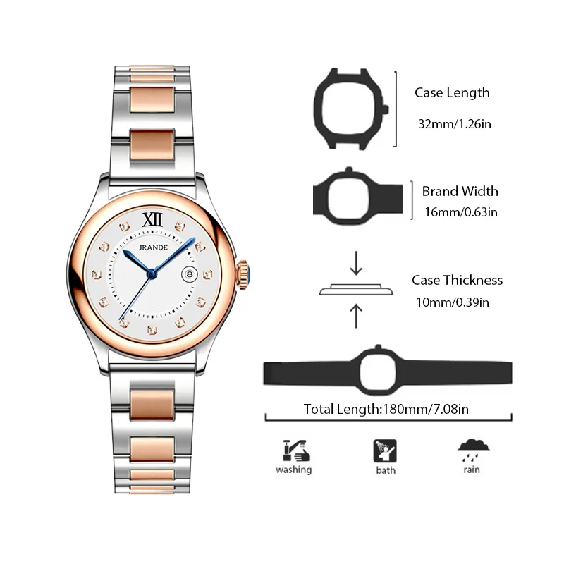 Luxury Designer Watch Women Golden Steel Diamond Waterproof Quartz Wristwatches Ladies Gifts 2024 Popular New Female Hand Clock 6