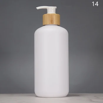 1 ชิ้นพลาสติกชุดเครื่องจ่ายสบู่เคาน์เตอร์ขวดโลชั่นห้องน้ํารีฟิลขวดเปล่าสําหรับแชมพู Body Wash Hair Conditioner 22