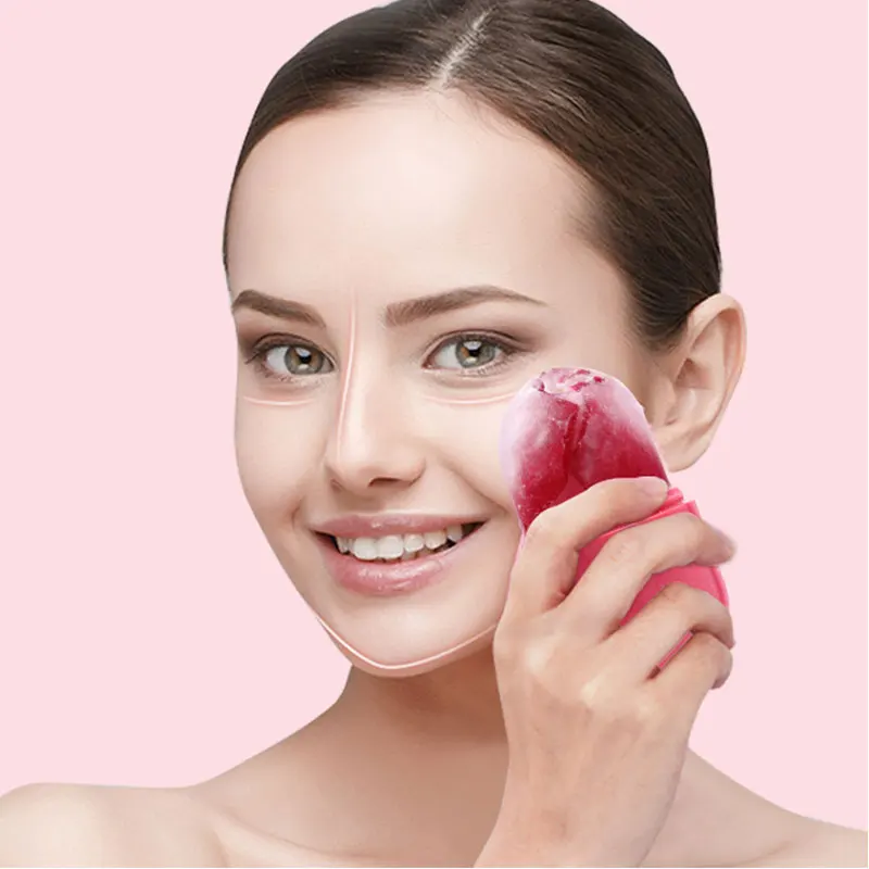 Skin Care Beauty Lifting Contouring Tool Silicone Ice Cube Trays Ice Globe Ice Balls Face