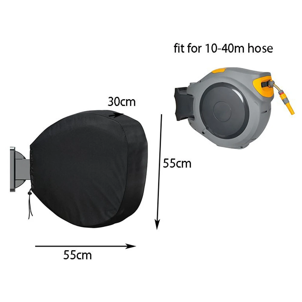 Protection Tool Hose Reel Cover 165g 420D 55*55*30cm Black Large Oxford  Cloth Retractable Silver Coated Universal - AliExpress