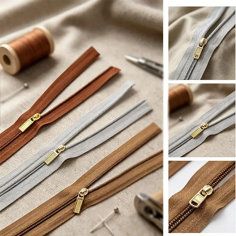 5/10pcs 나일론 지퍼 20cm 오픈형 지퍼 (가방, 주머니, 의류 장식, 지퍼 수리 키트, DIY 바느질 액세서리용)