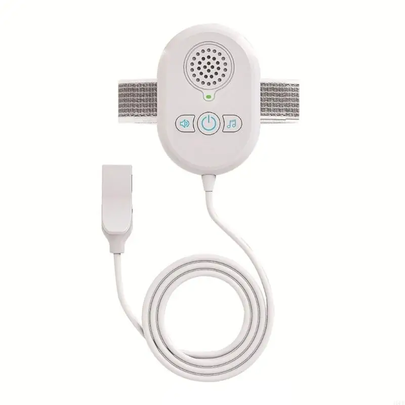 16FE Intelligent Bed Wetting Alarm USB C Rechargeable Pee Alert with Sound & Vibration Clip Mount for Potty Training White