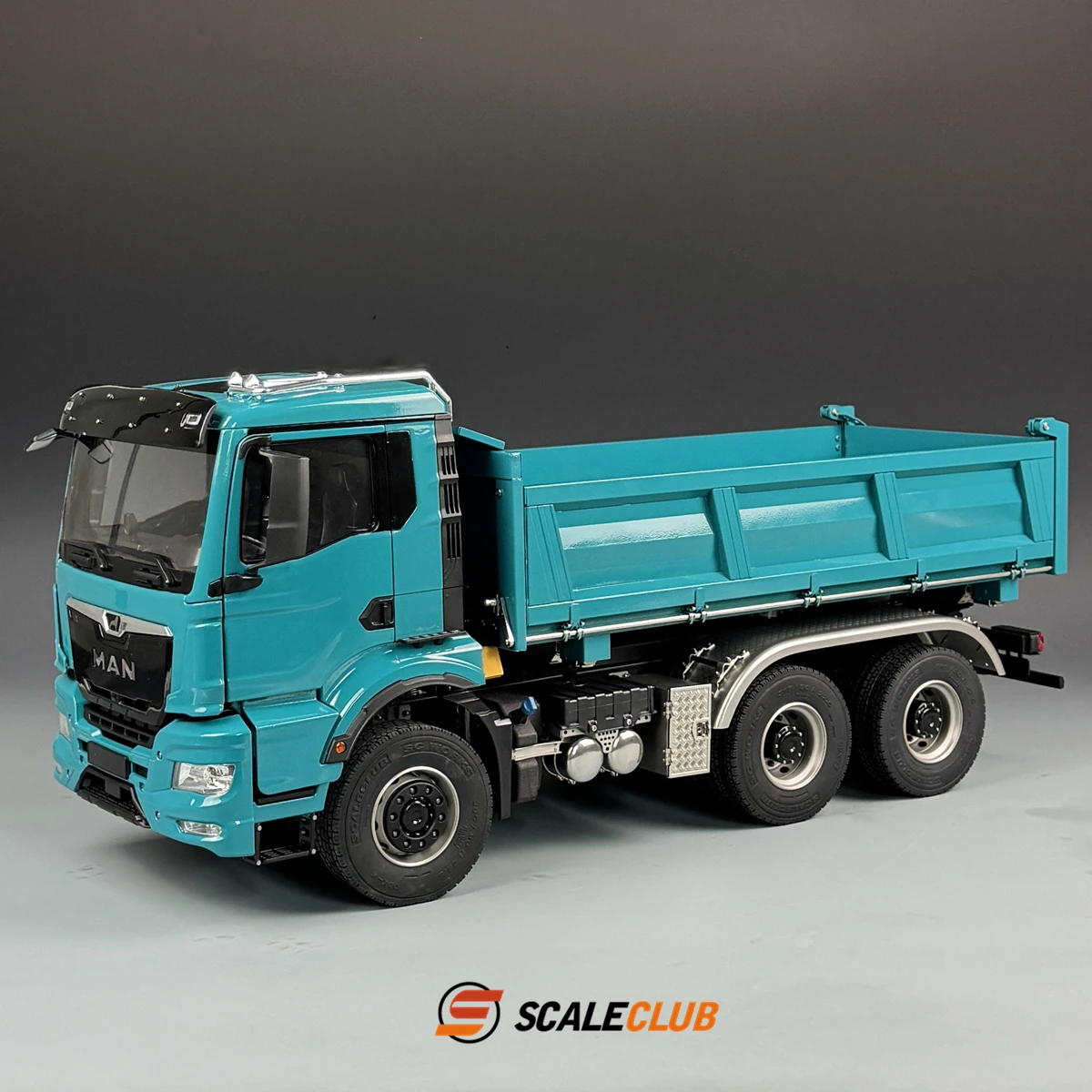 NEW 1/14 MAN TGS mud truck three-way hydraulic dump truck full metal remote control truck model toy 4