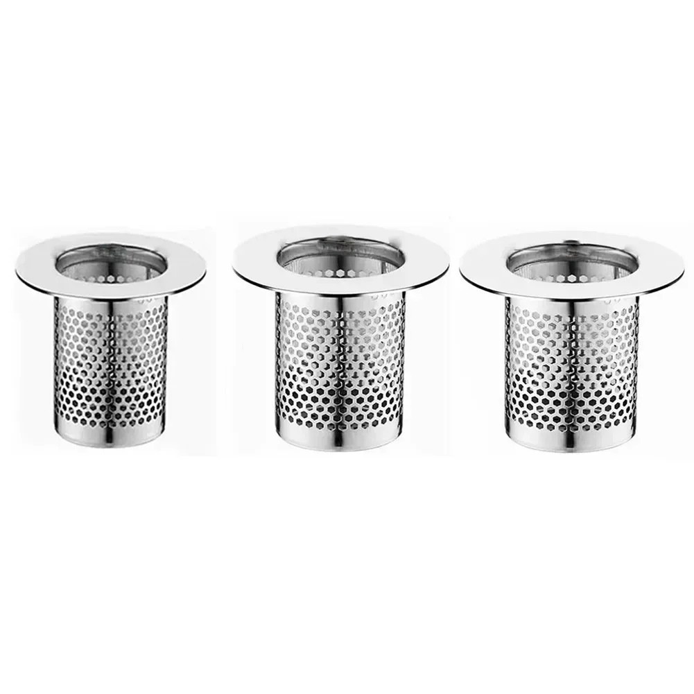 Stainless Steel Drain Strainer Sink Strainer Shower Floor Drain Filter Mesh Kitchen Sink Hair Catcher 5/5.5/6.5cm sink filter kitchen sink filter sink strainer floor drain filter hair drain catcher kitchen sink strainer shower drain filter
