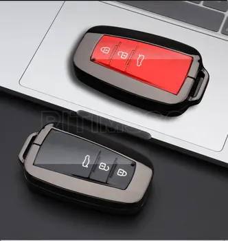 Custodia per chiave a distanza per auto in lega di zinco Tpu Shell Fob per Toyota Corolla Prius Camry CHR C-HR RAV4 Altis Land Cruiser Prado Keyless - Custodia per chiave a distanza per auto in lega di zinco Tpu Shell Fob per