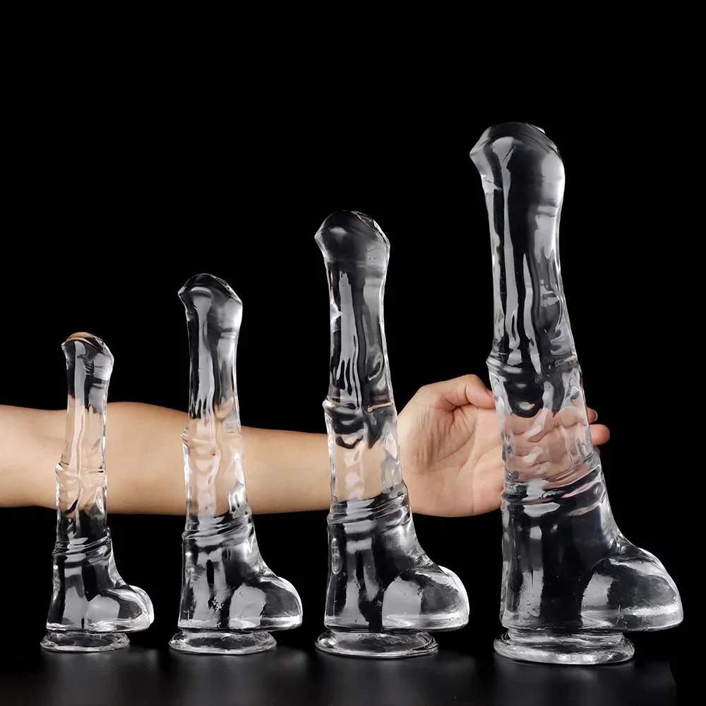 Sex Toys Horse Animal Simulation Dildos With Strong Suction Cup Soft Anal Plugs Fake Monster Penis Huge Manual Vibrator Sex Toys For Gays