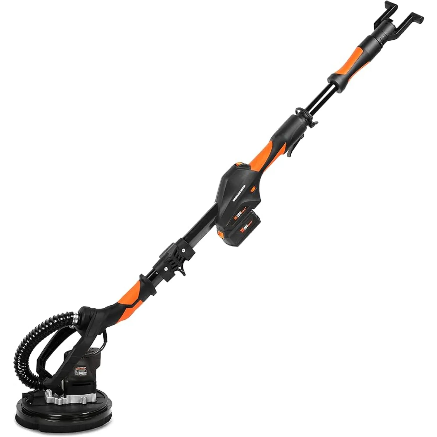 

WEN Cordless Drywall Sander, Brushless with Variable Speed, 20V Max 5.0 Ah Battery and Charger (20409)