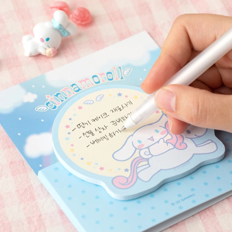 60 Pages Cute Cartoon Memo Pad Scrapbooking Journal Collage DIY Sticky Notes Student Leave Message Notepad Kawaii Stationery 6
