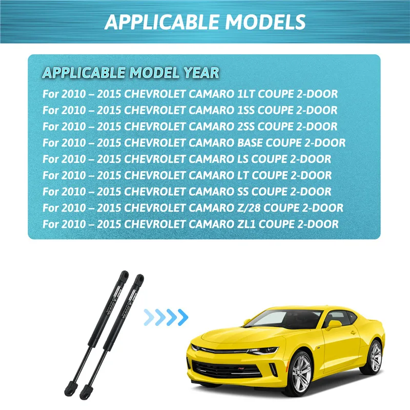 Per Chevrolet Camaro 2010 2011 2012 2013 2014 2015 portellone posteriore tronco di sollevamento puntoni di supporto auto molla a Gas ammortizzatori aste - Image 5