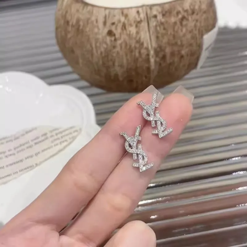 Sterling Silver Needle Creative Low-key Matching Earrings