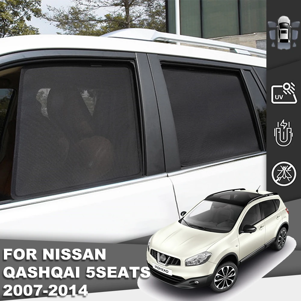 

For Nissan QASHQAI J10 2006-2013 Car Sunshade Shield Front Windshield Frame Curtain Rear Side Baby Window Sun Shade Visor