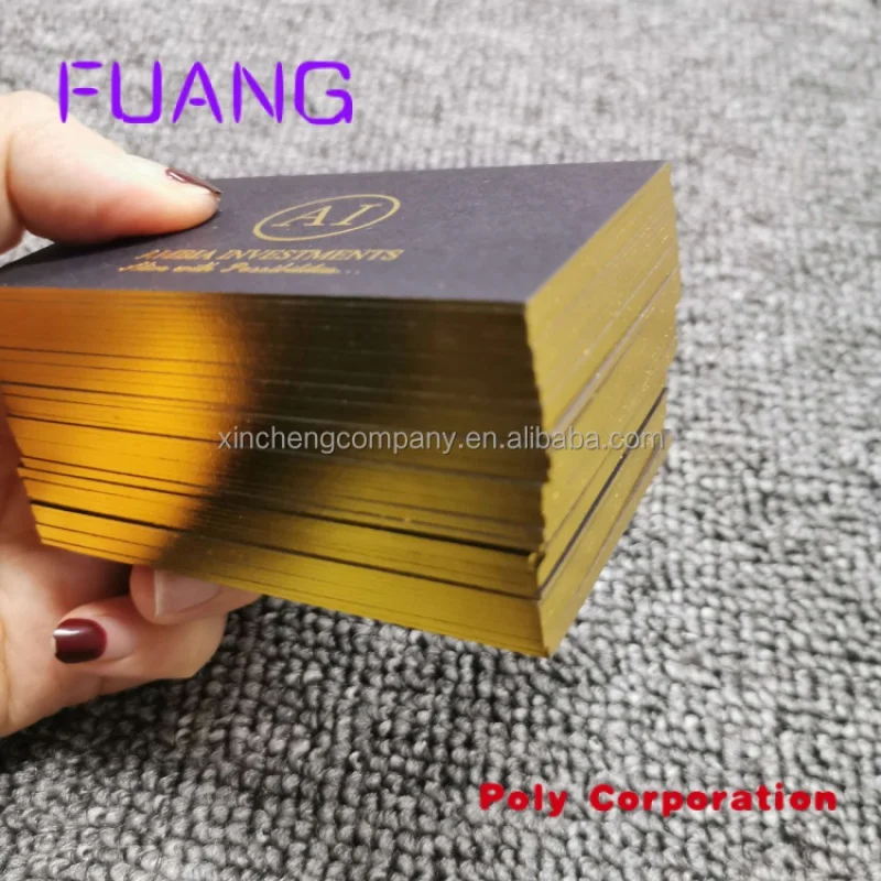 Custom Custom Luxury Rose Gold Foil Stamping Black card Paper Printing  Business Cards with Rose Gold Edges - AliExpress