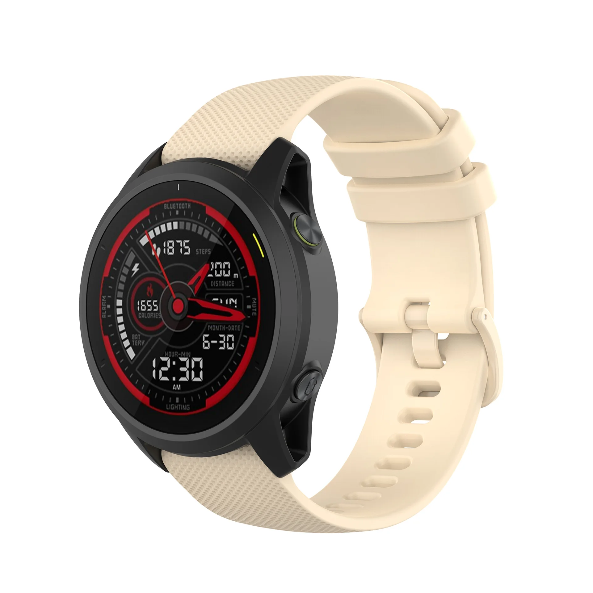 Enhanced Silicone Breathable Wristband Strap - Official 22mm/20mm