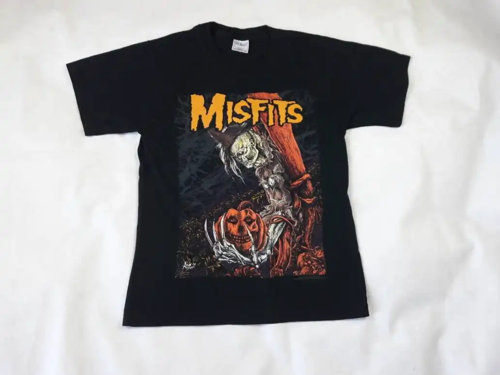 T-Shirt Vintage 2000 Misfits Punk Rock Dangzig Mitsubishi Crampi