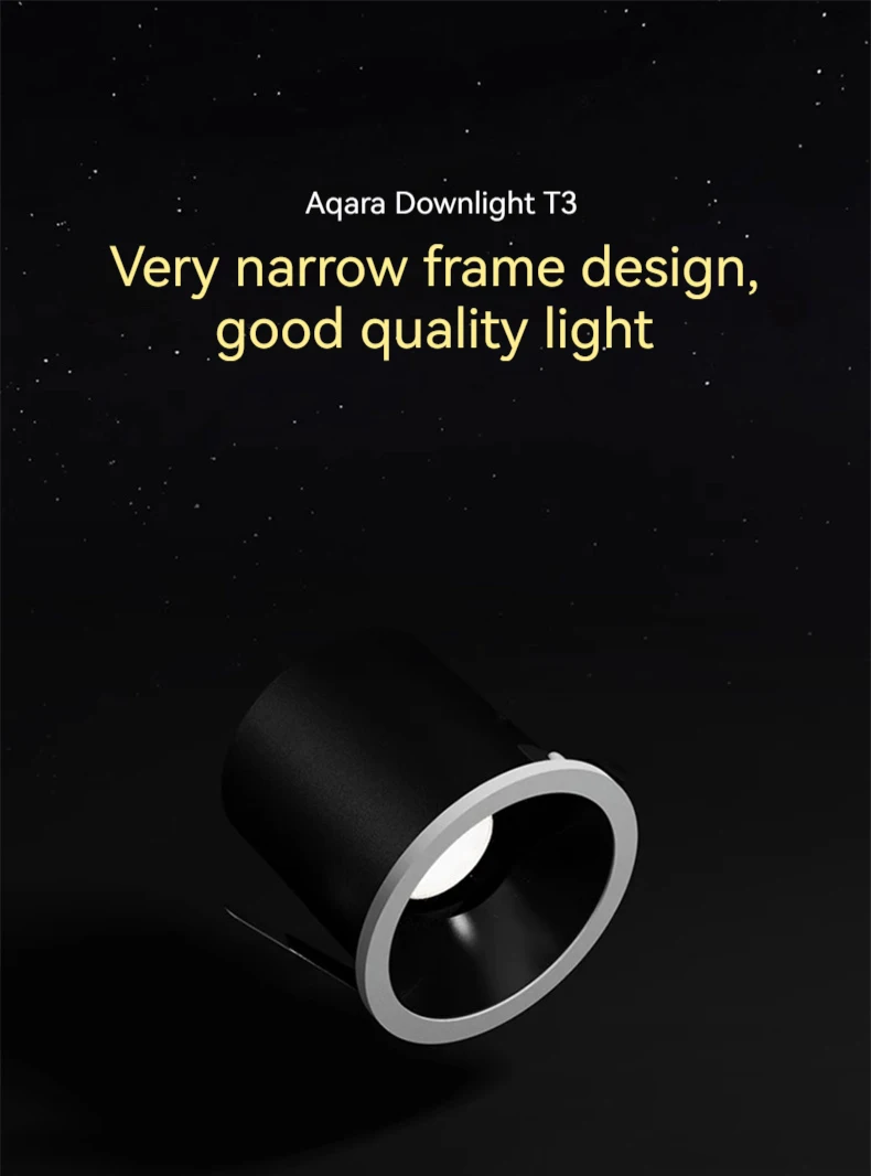 Smart Spotlight Downlight T3 Zigbee Dimming Round Light Beam Angle 15°24°36°80°