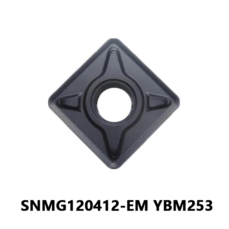 

SNMG120412 Carbide Turning Inserts Lathe Cutting Tool External Turning Tool Holder SNMG120412-EM YBM253 High-Quality Blades SNMG