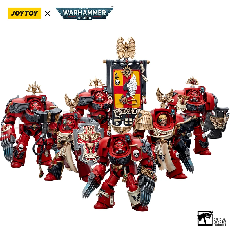 1/18 Joytoy Action Figure (6 Pz/Set) 40K Blood Angels Assault Terminator Anime Model Toy Spedizione Gratuita
