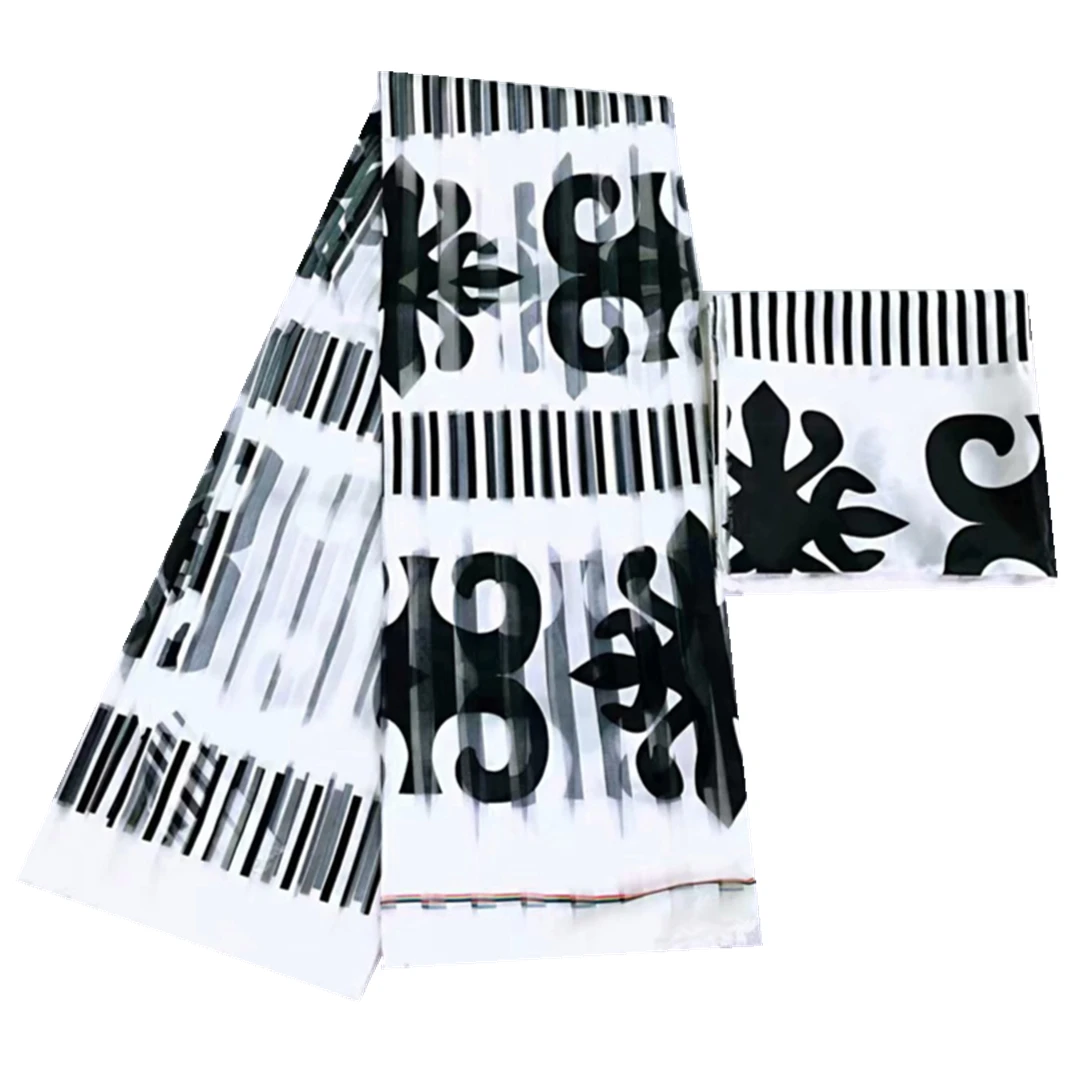 

Organza Silk Fabric with Ribbon Material, African Print Fabric, High Quality Satin Silk Fabric, 4Yards, 2 Yards