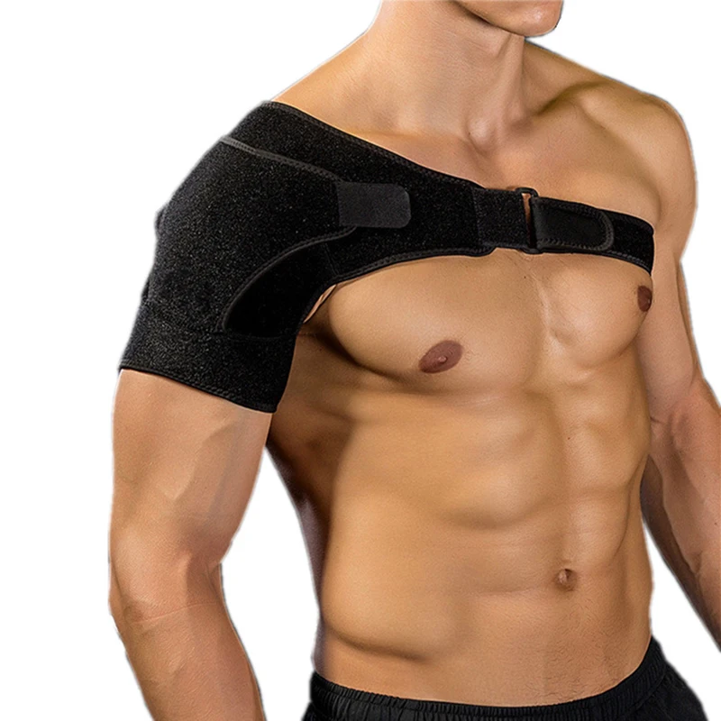 Adjustable Shoulder Support Bandage for Gym and Sports - Unisex Protective Back Belt Strap Wrap