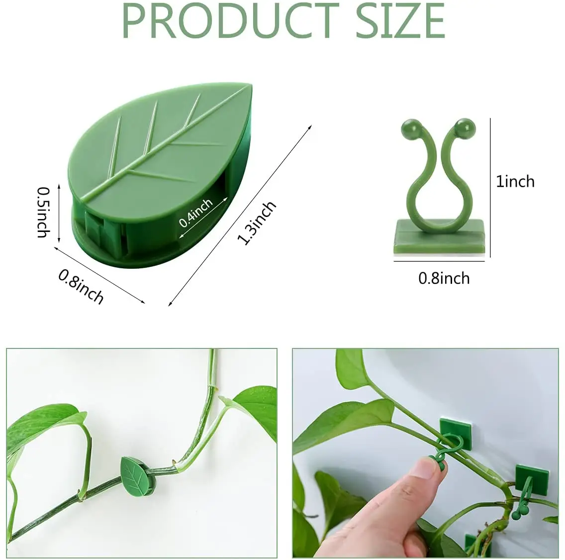 10/20/30Pcs Invisible Plant Climbing Wall Fixture Clips Self-Adhesive Rattan Vine Bracket Fixed Clips Garden Traction Holder plastic plant cable ties plant clips plastic plant clips