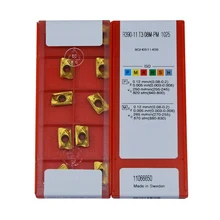 

10pcs New R390-11T308M-PM 1025 Blade Carbide High Strength Lathe Inserts Large Trimming Strong Impact Resistance