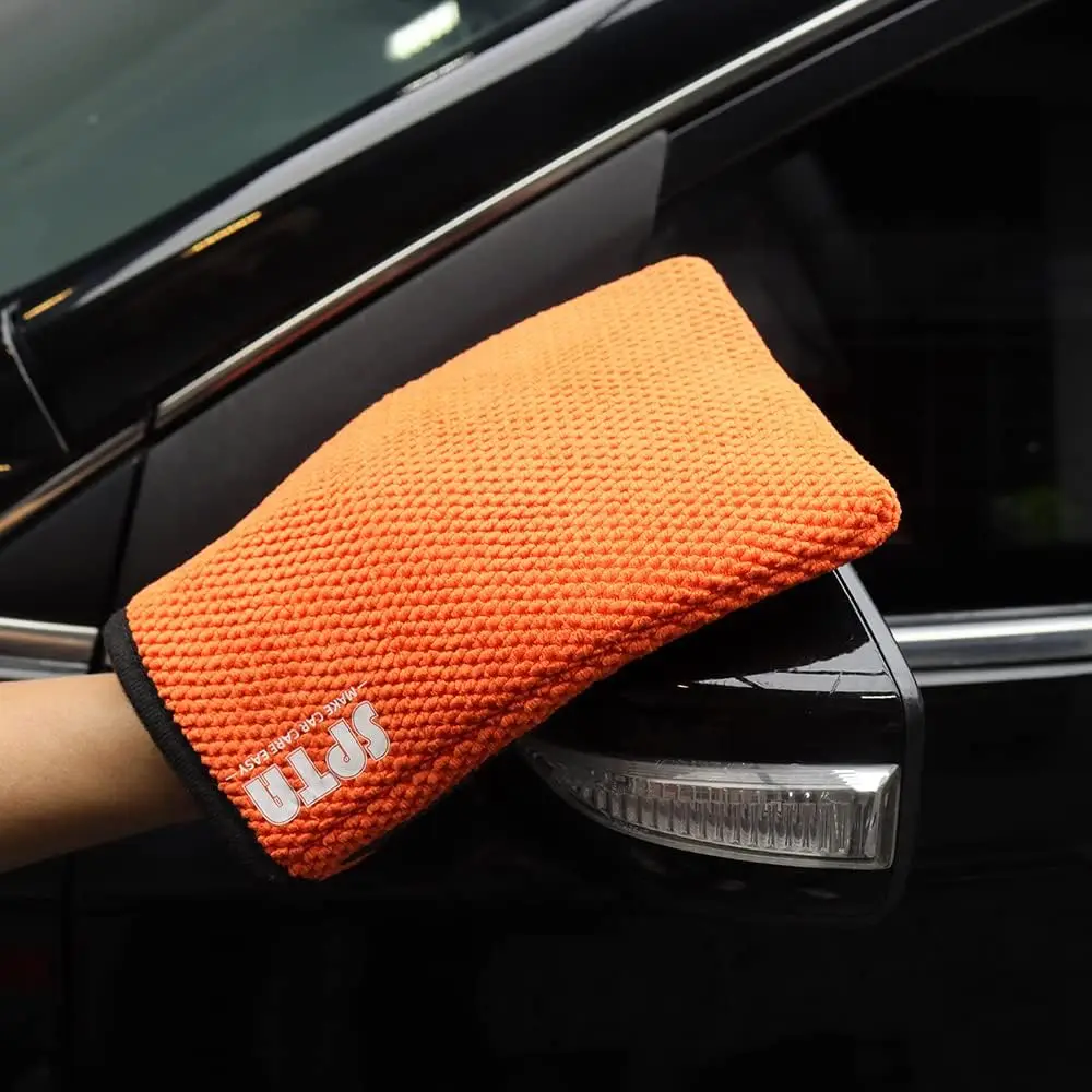 Upgraded Large 16" Clay Towel Auto Detailing Fine Grade Microfiber Clay Bar Towel For Car Detailing For Smooth Scratch Free Paint Finish Blue 2pcs