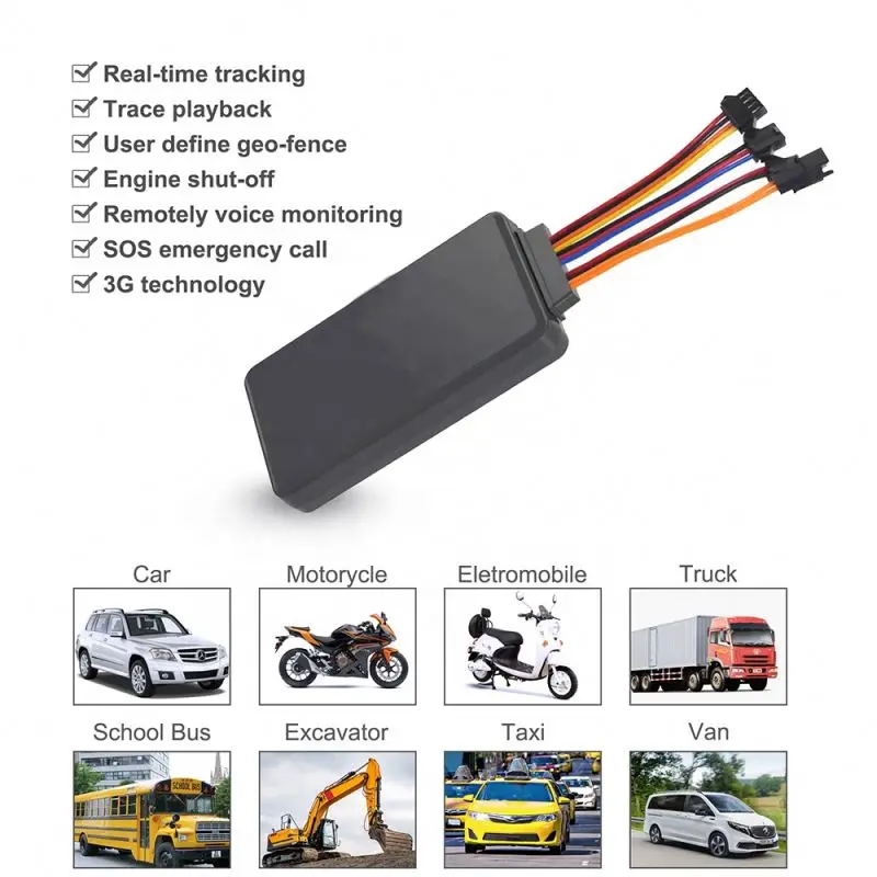 3G SOS Button And Mic De Autos Gps With Car Motorcycle Gps Tracking System And Car Rental Software