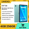 UMlDlGl G9 Tab Android 14 T606 8-Core 4GB 256GB 11" HD IPS 13MP 7200mAh Mega Battery 18W Charging SlM card Android Tablet 1