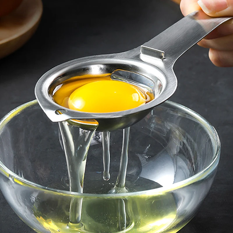 Egg White Separator Stainless Steel Egg Yolk Separator Filter Kitchen