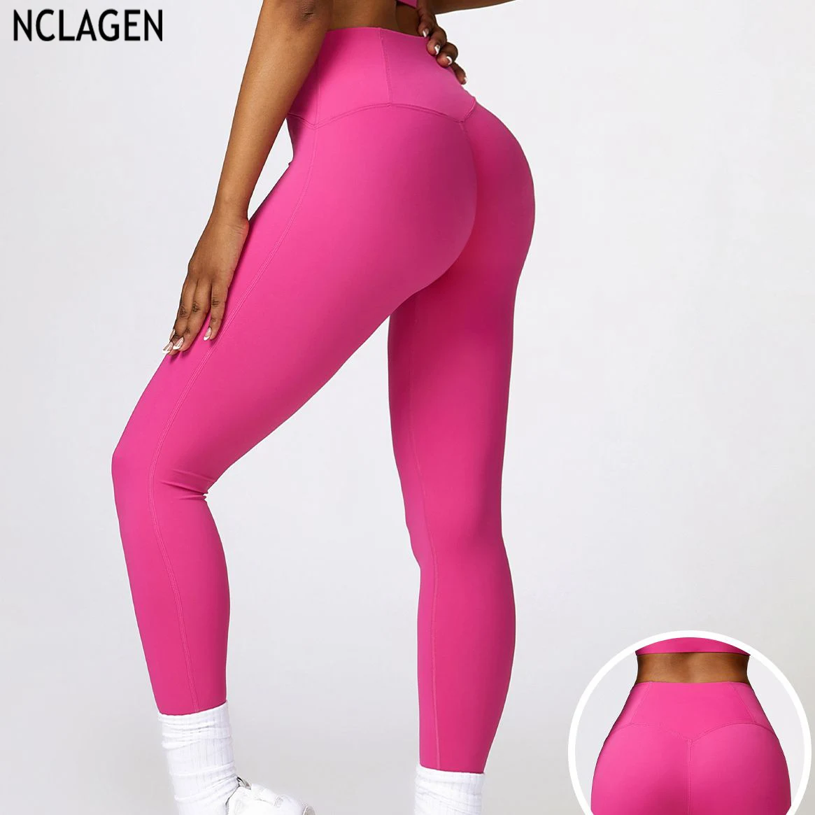 

NCLAGEN High Waist Yoga Pants Lifting Fitness Leggings Gym Workout Training Breathable Butt Lifting Elastic Dry Fit For Women