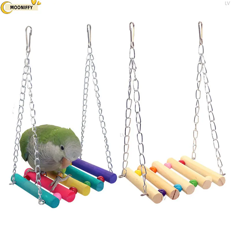 Uccelli Giocattolo Pet Bird Parakeet Budgie Cockatiel Cage Hut Nest Papegaaien Speelgoed Hammock Swing Hanging Toy Pet Supplies