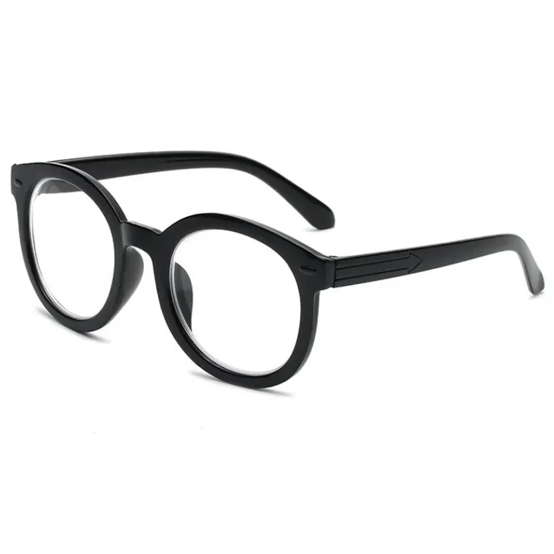 Luxury Black Frame Finished Myopia Glasses Men Women's Vintage Prescription Glasses Classic Oversized Round Comupter Eyewear