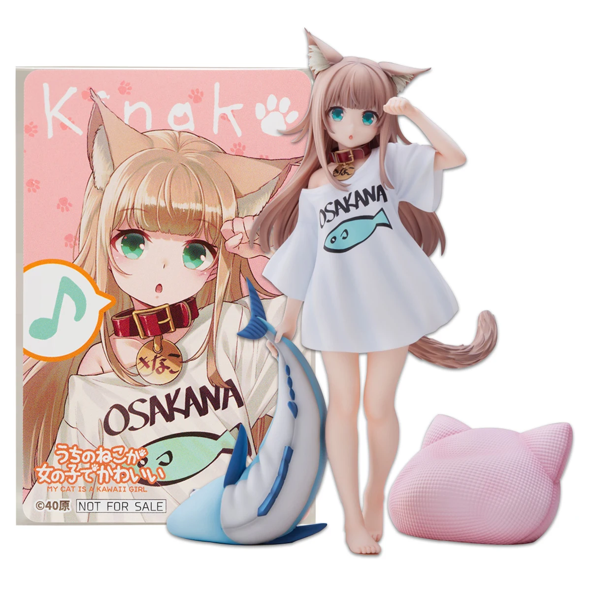 19 センチメートルアニメフィギュア私の猫はかわいい女の子