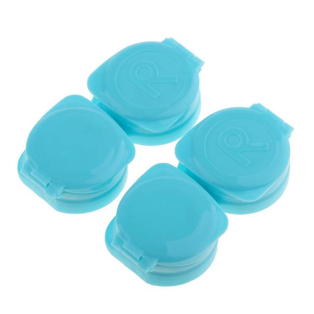 Contact Lens Case Storage Soaking Mini Travel Eyecare Kit R Marked 10 Pcs