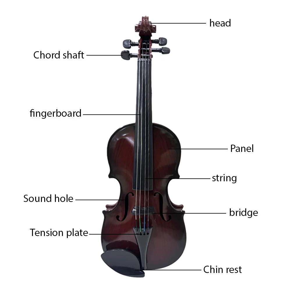 Acoustic Violin Simulated Violin Music Practice Violin Beginners Kit Musical Instrument Exquisite Workmanship Performance Props Gifts plastic violin ornament,acoustic violin