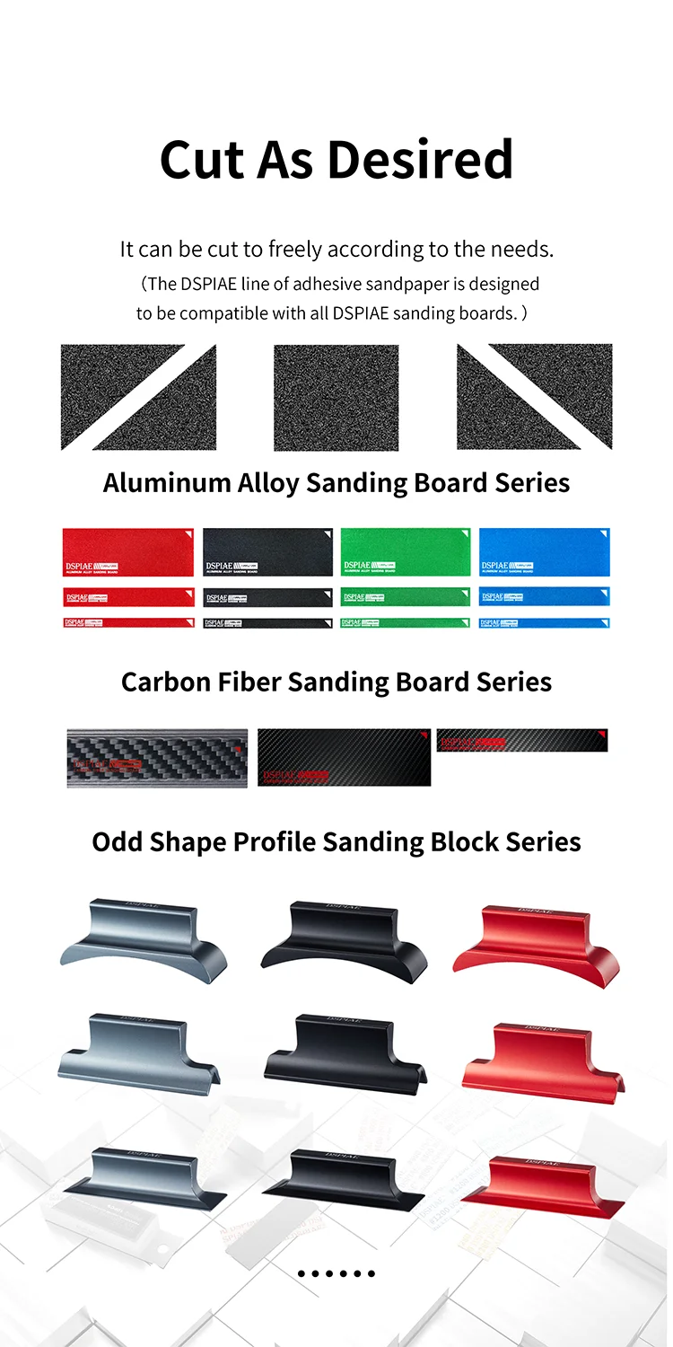 Description Picture 6 of itemSP-S PRE-CUT SELF ADHESIVE SANDPAPER SET Military Model Making Tool Assembly Revamp Gundam Hobby DIY Sandpaper Sanding and Polis
