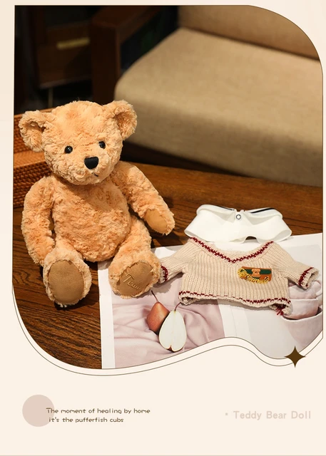 Boutique Teddy Bear Plush Toy Doll Cute Vintage Classic Teddy Bear - Image 3
