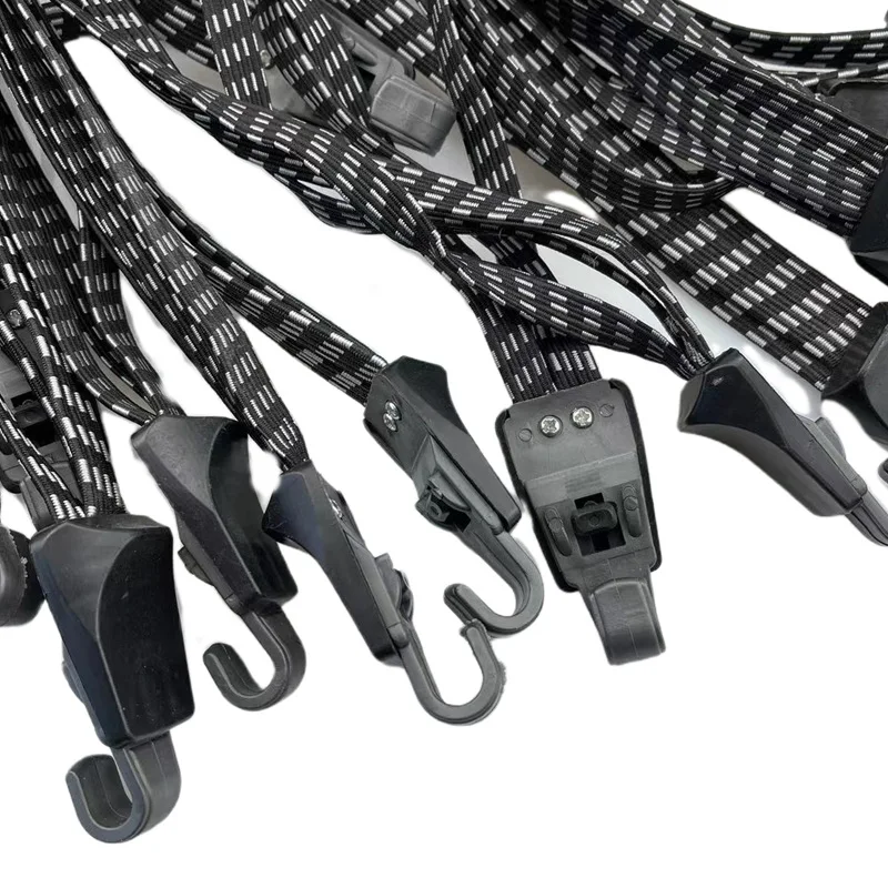 Elastic Belt Elastic Binding Rope Trunk Elastic Belt Bicycle Luggage Compartment Bracket Elastic Belt Holder Rubber Belt Buckle Rope Hook Mountain Bike Binding Cargo Rope Accessorie