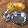 Eight Auspicious Buddhist Manza Protection Cups Tantra Alloy Handicrafts, Tibetan Gong, Gilded Buddhist Plates, Home Gifts 3