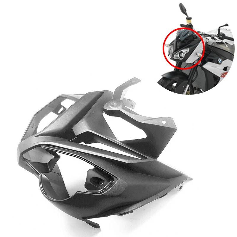 Motorcycle Matte Black Front Headlight Upper Fairing Cowling Kit For