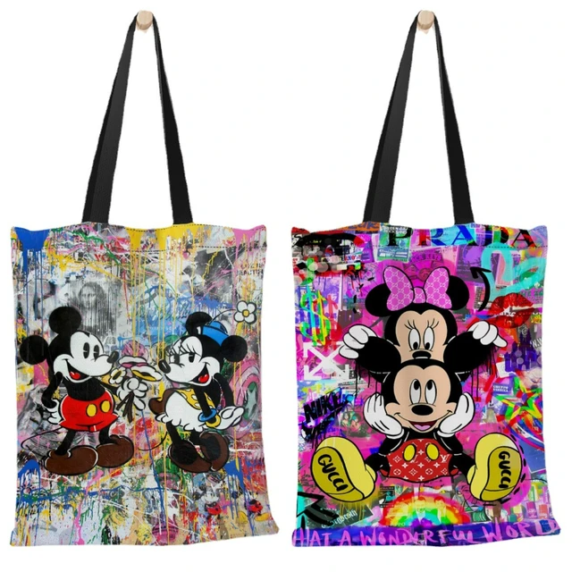 Disney Mickey Mouse Tote Bag Women 2023 New Cartoon Handbag Cute