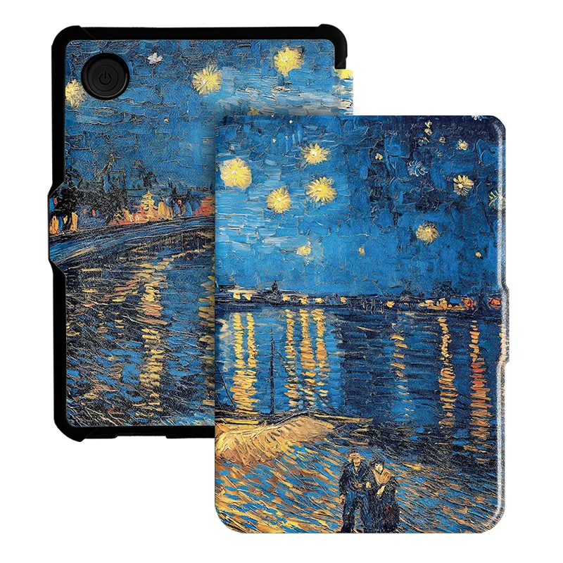 Kobo Clara 6-Inch E-Reader Protective Cover with Auto Sleep/Wake and Painted Patterns